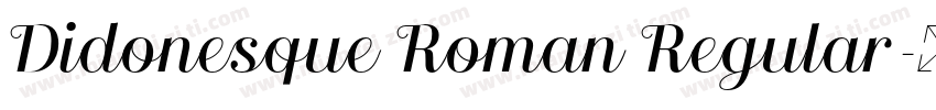 Didonesque Roman Regular字体转换